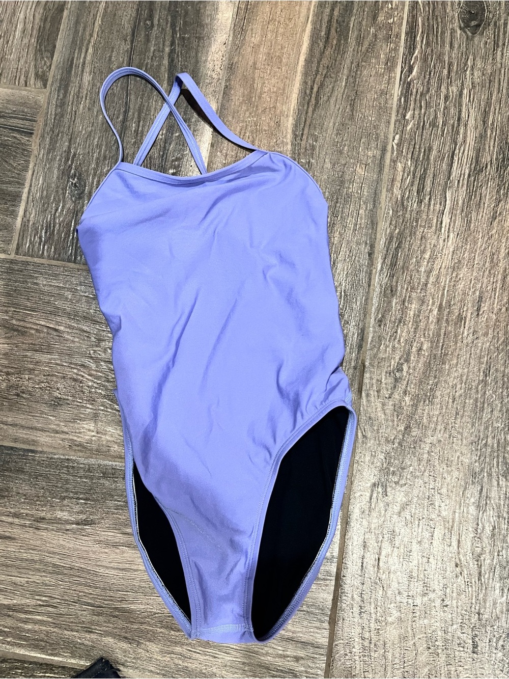 Jolyn Clothing Lavender Cross-Back One-Piece Swimsuit